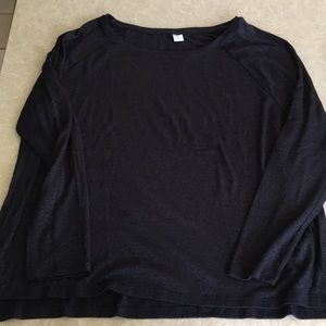 Old Navy lightweight long sleeve top, black, XL
